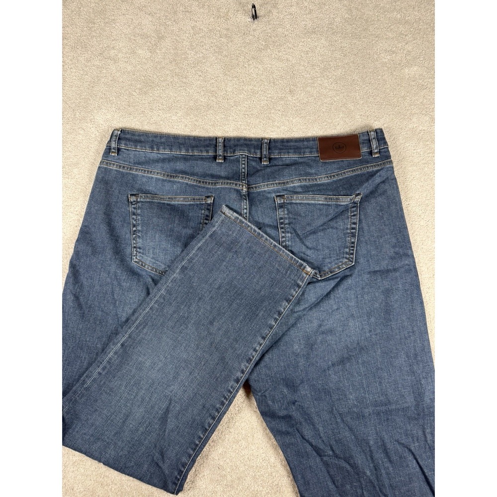 Peter Millar Denim Jeans Mens 40x 32** Blue Straight Leg Cotton Blend Stretch
